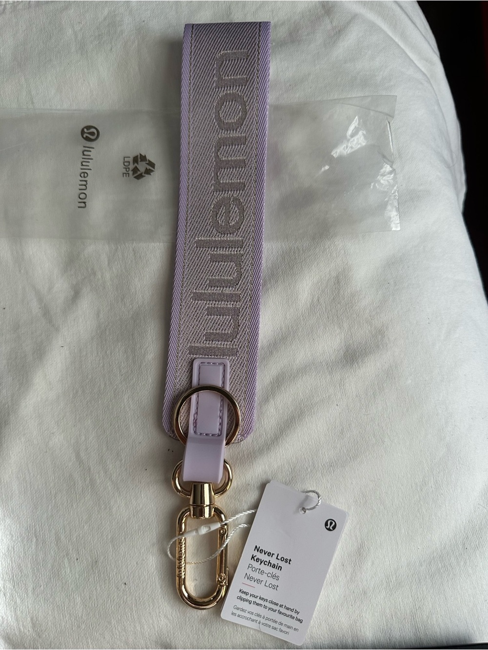 lululemon athletica Never Lost Keychain Wristlet - Lavender